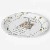 赤ちゃんのシャワーを始める新しい章を物語る ペーパープレート (アングル)