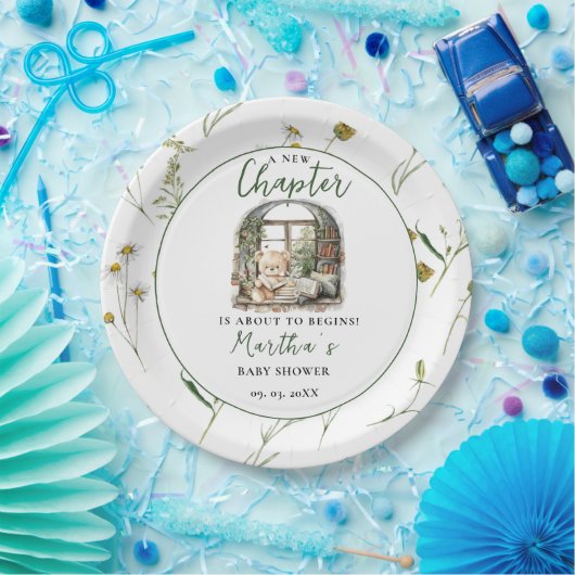 赤ちゃんのシャワーを始める新しい章を物語る ペーパープレート (パーティー)