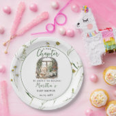 赤ちゃんのシャワーを始める新しい章を物語る ペーパープレート (パーティー)