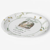 赤ちゃんのシャワーを始める新しい章を物語る ペーパープレート (アングル)