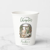 赤ちゃんのシャワーを始める新しい章を物語る 紙コップ (裏面)