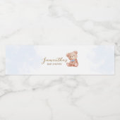 赤ちゃんのシャワーを待つことができる少年 ペットボトルラベル (シングルラベル)