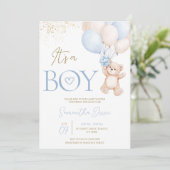 赤ちゃんのシャワーを待つのは男の子だ 招待状 (スタンド正面)