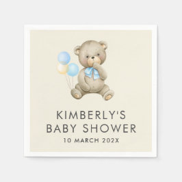 赤ちゃんのシャワーを待つ スタンダードカクテルナプキン