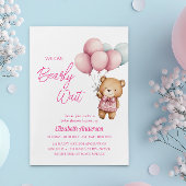 赤ちゃんのシャワーを心待ちにできる – かわいい赤ちゃん女の子 招待状