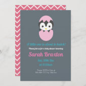 赤ちゃんのシャワーを浴びようとしている少しの人が 招待状 (正面/裏面)