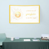 赤ちゃんのシャワーを浴びる太陽の光線が少し流れている 横断幕 (トレードショー)