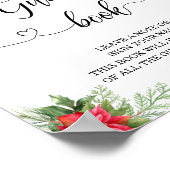 赤ちゃんのシャワーゲストブック 外は寒い ポスター (角)