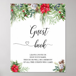 赤ちゃんのシャワーゲストブック 外は寒い ポスター