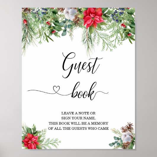 赤ちゃんのシャワーゲストブック 外は寒い ポスター (正面)