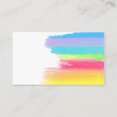 赤ちゃんのシャワー韻のための美しい虹の本 エンクロージャーカード (裏面)