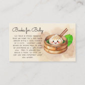 赤ちゃんのドゥンプルちゃんのベイビーシャワーブック エンクロージャーカード (正面)