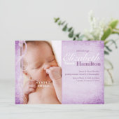 赤ちゃんのパープル·バース·アナウンス 案内状 (スタンド正面)