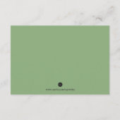 赤ちゃんのブック挿入ページ エンクロージャーカード (裏面)