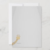 赤ちゃんのベッドの赤ちゃんシャワー 招待状 (裏面)