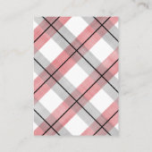 赤ちゃんのベビーシャワーの赤いグレーの本のお願い エンクロージャーカード (裏面)