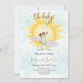 赤ちゃんのベビーシャワー 招待状 (正面)