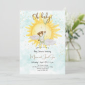 赤ちゃんのベビーシャワー 招待状 (スタンド正面)