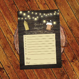 赤ちゃんのミルク当てクイズ ベイビーシャワーゲーム 招待状