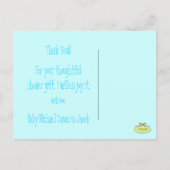 赤ちゃんのモノグラムメッセージカード 写真を入れてオリジナルに 案内ポストカード (裏面)