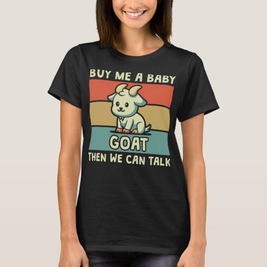 赤ちゃんのヤギを買って Funny Farmer G Tシャツ (正面)