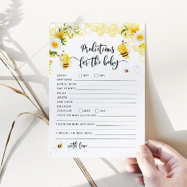 赤ちゃんの予測カード 招待状