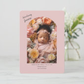 赤ちゃんの写真の誕生のお知らせ 招待状 (スタンド正面)
