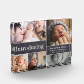 赤ちゃんの写真コラージュ 誕生発表 フォトブロック (左)