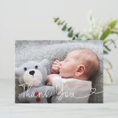 赤ちゃんの写真 出生発表 スクリプト 現代 サンキューカード (スタンド正面)