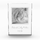 赤ちゃんの写真 出生発表 現代の保育園の装飾 フォトブロック (正面)