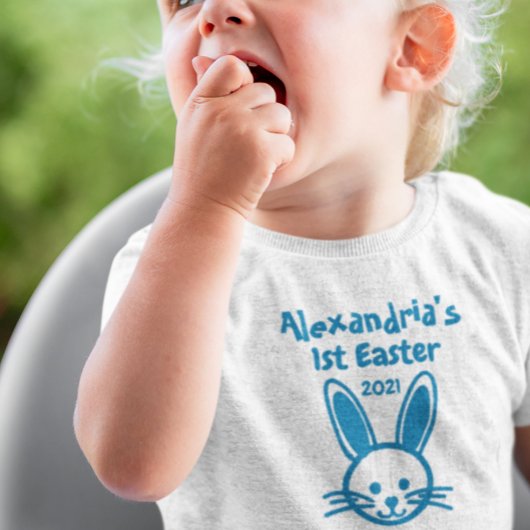 赤ちゃんの初めてのイースター ベビーTシャツ
