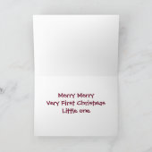 赤ちゃんの初めてのクリスマスに シーズンカード (内部)