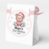 赤ちゃんの初めてのクリスマスのお返し箱 – フェイバーボックス (裏面サイド)