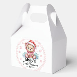 赤ちゃんの初めてのクリスマスのためのパーソナライズド・ファボアボックス フェイバーボックス