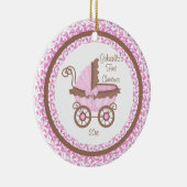 赤ちゃんの初めてのクリスマスオーナメント 馬車 セラミックオーナメント (右)