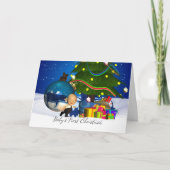 赤ちゃんの初めてのクリスマスカード かわいい赤ちゃん シーズンカード (正面)