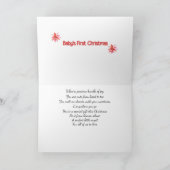 赤ちゃんの初めてのクリスマスカード シーズンカード (内部)