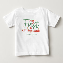 赤ちゃんの初めてのクリスマスギフト  ベビーTシャツ