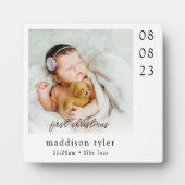 赤ちゃんの初めてのクリスマス写真 フォトプラーク (正面)