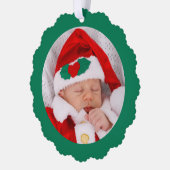 赤ちゃんの初めてのクリスマス かわいいクリスマス オーナメントカード (左)