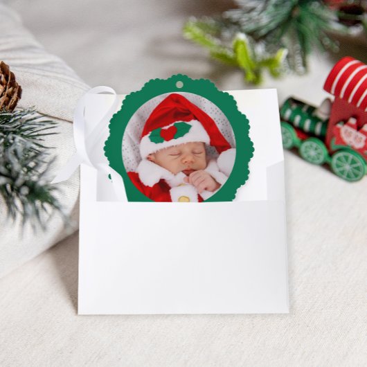 赤ちゃんの初めてのクリスマス かわいいクリスマス オーナメントカード