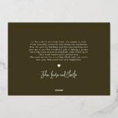 赤ちゃんの初めてのクリスマス　にぎやかで楽しい　写真 箔シーズンカード (裏面)