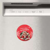赤ちゃんの初めてのクリスマス オリジナル 写真入り マグネット (インサイチュ (食洗機))
