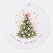 赤ちゃんの初めてのクリスマス オーナメントカード (正面)