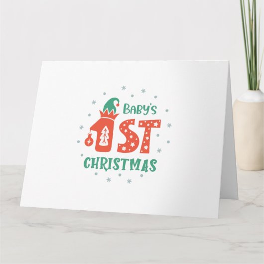 赤ちゃんの初めてのクリスマス カード (正面)