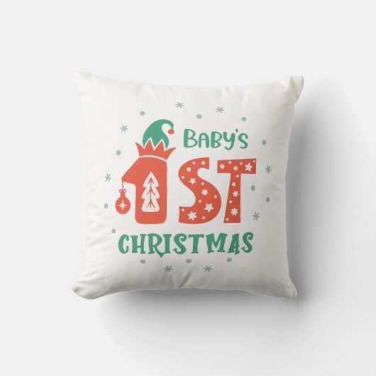 赤ちゃんの初めてのクリスマス クッション (正面)
