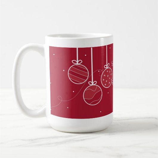 赤ちゃんの初めてのクリスマス コーヒーマグカップ (左)