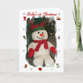 赤ちゃんの初めてのクリスマス シーズンカード
