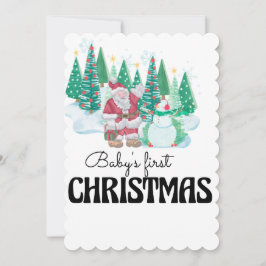 赤ちゃんの初めてのクリスマス シーズンカード