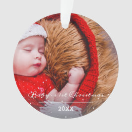 赤ちゃんの初めてのクリスマス スクリプト クリスマス 写真 オーナメント
